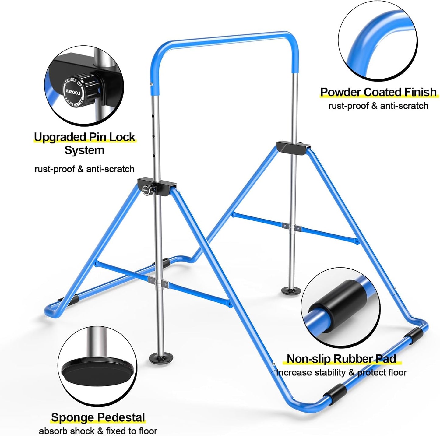 Height Adjustable Training Bar for Home