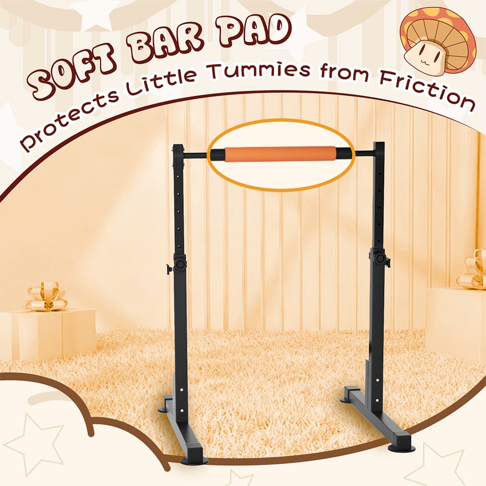 Horizontal Bar Gymnastics Adjustable Mini Kip Bar for Kids