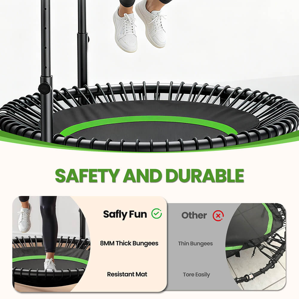 Fitness Mini Trampoline Bungee Rebounder
