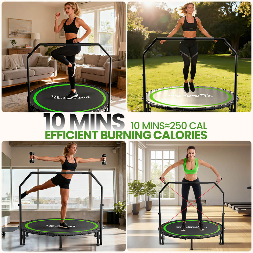 Fitness Mini Trampoline Bungee Rebounder