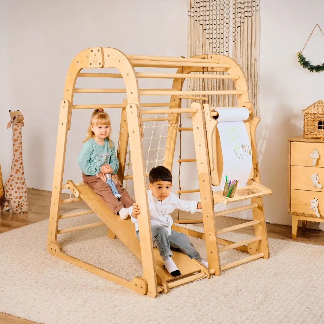 Indoor Playground for Children - 7in1 Playground + Swings Set + Slide Board + Art Set