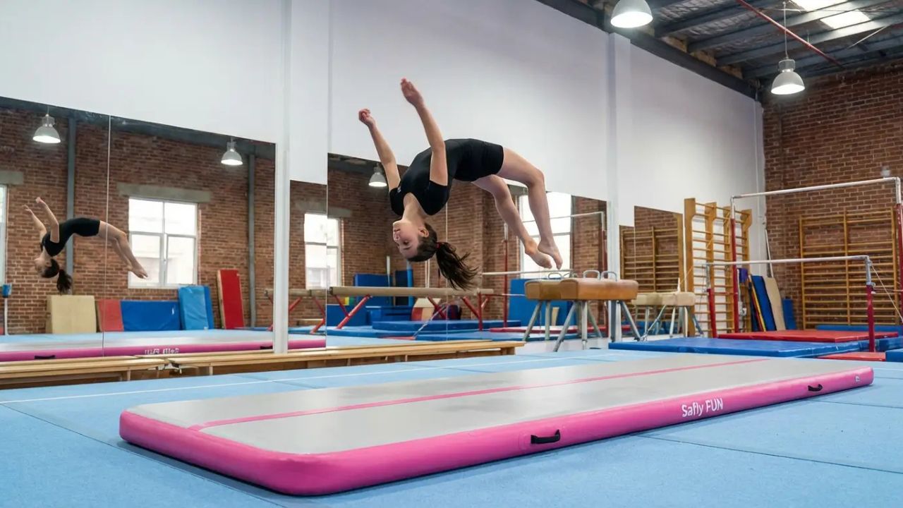 gymnastics air track