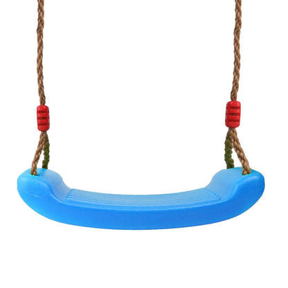 Outdoor Swing Set 4CM Thick Seat with Adjustable Ropes for Park Garden Playground Accs Children Kids Toy