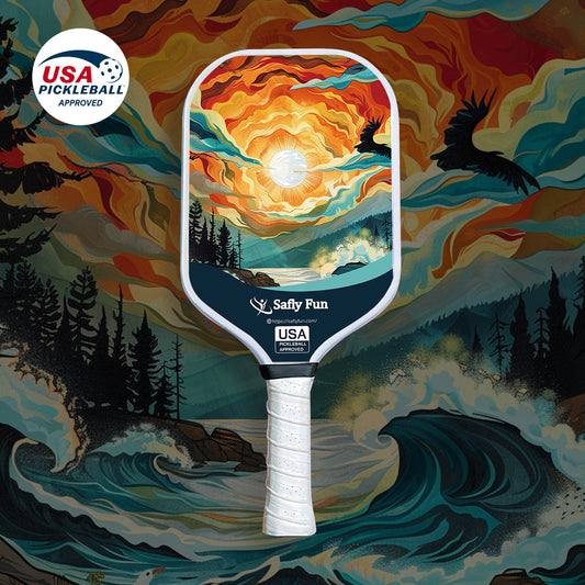 Saflyfun Sunset Art Original Paddle (14mm) Carbon Fiber | Thermoformed