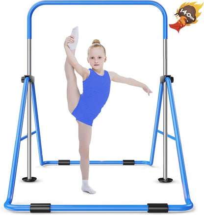 Safly Fun Gymnastics Bar for Kids Ages 3-8 for Home