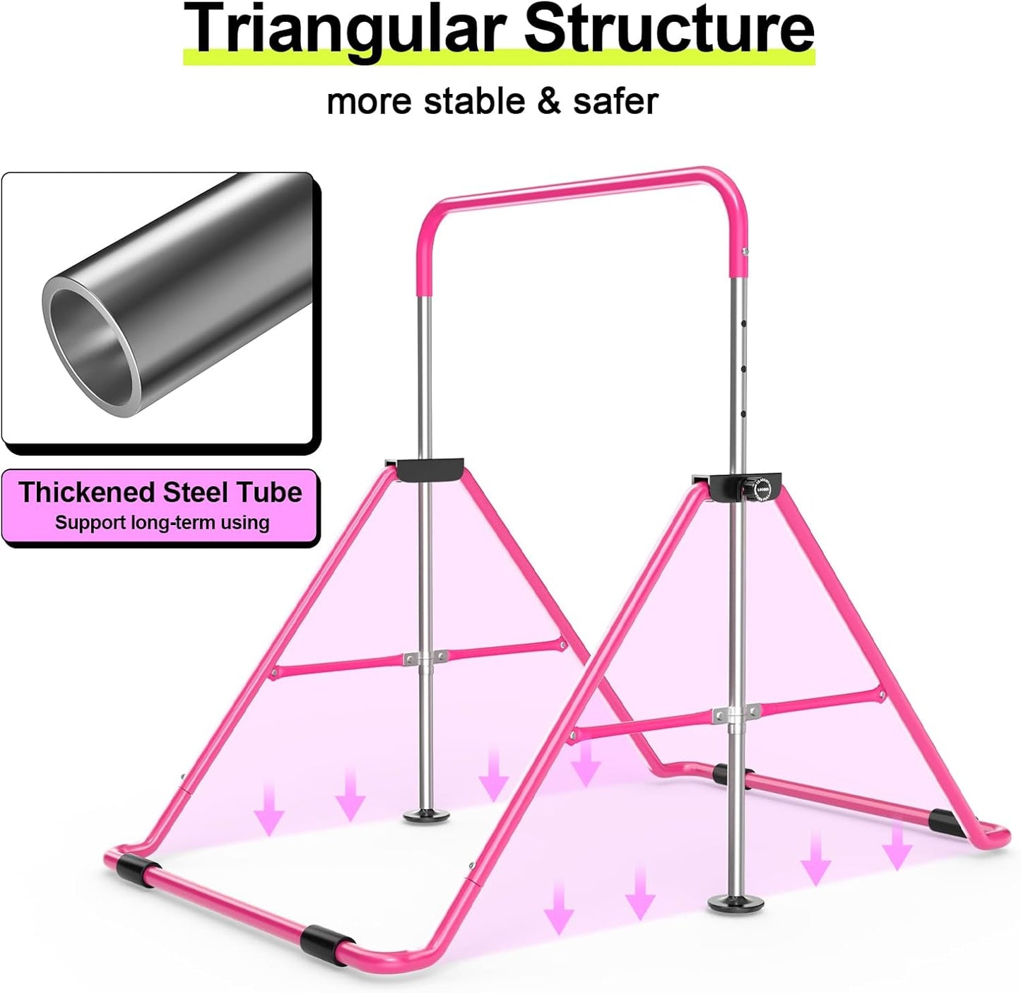 Height Adjustable Junior Training Bar for Home