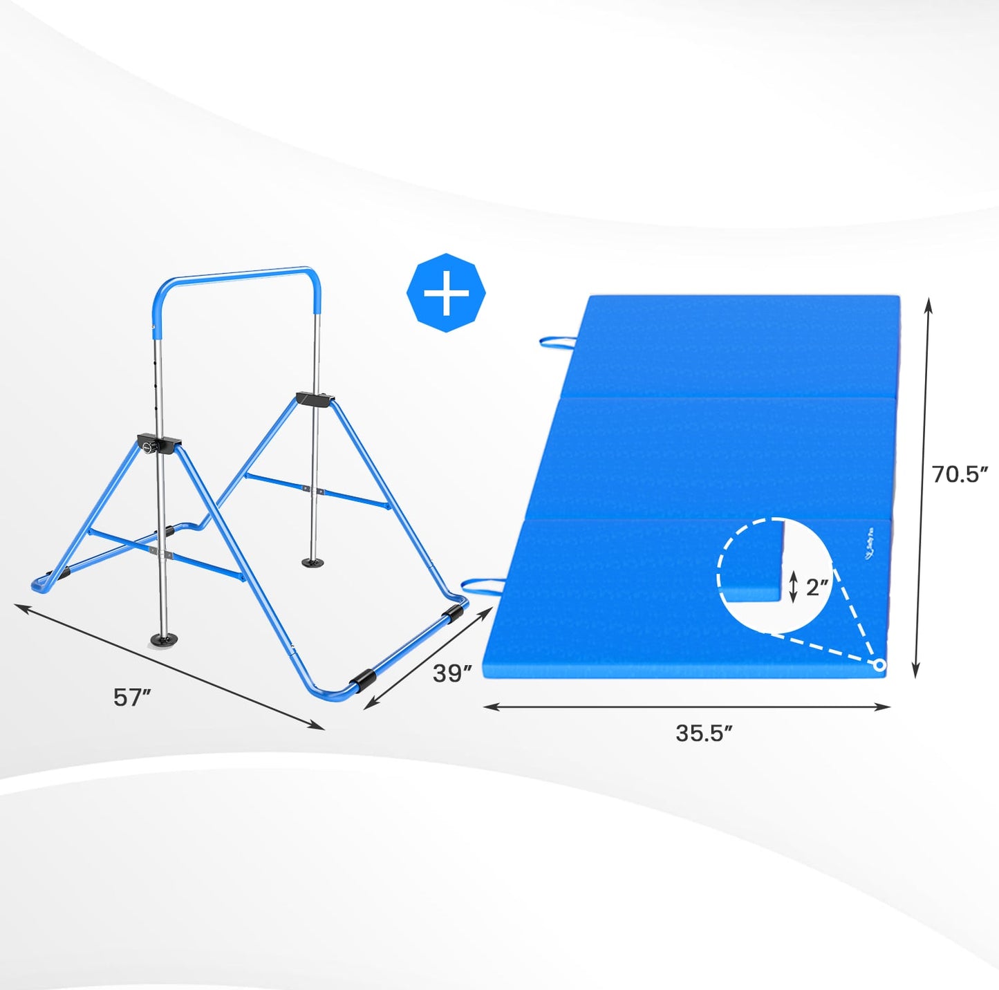 Foldable Gymnastic Bar for Kids