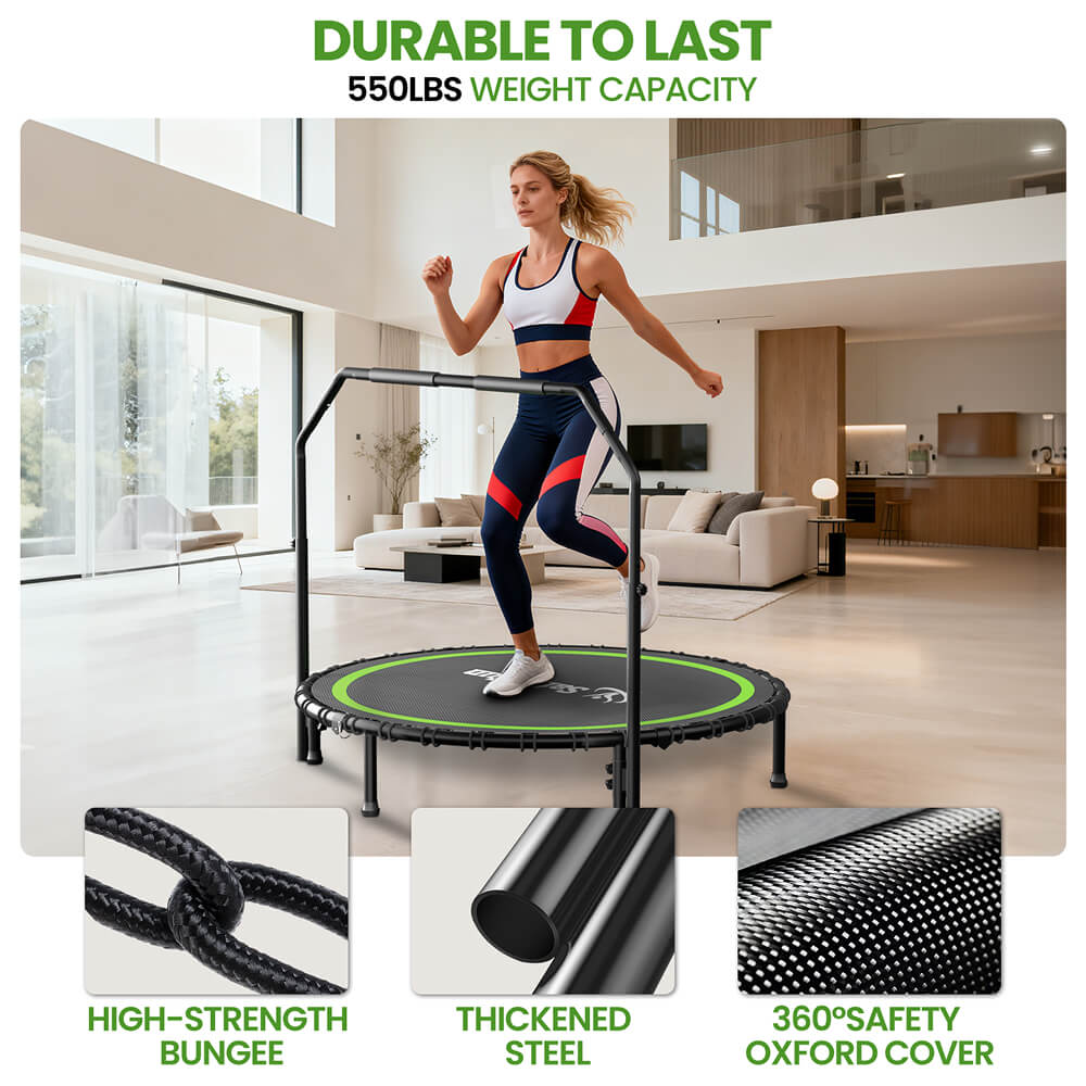 Fitness Mini Trampoline Bungee Rebounder