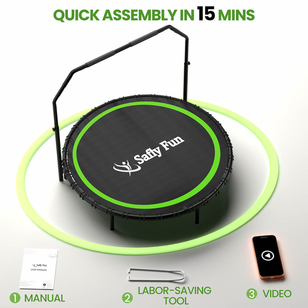 Fitness Mini Trampoline Bungee Rebounder