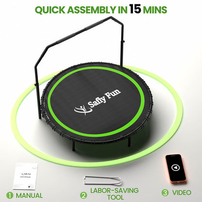 Fitness Mini Trampoline Bungee Rebounder