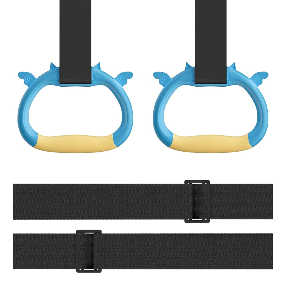 gymnastics rings for kids blue