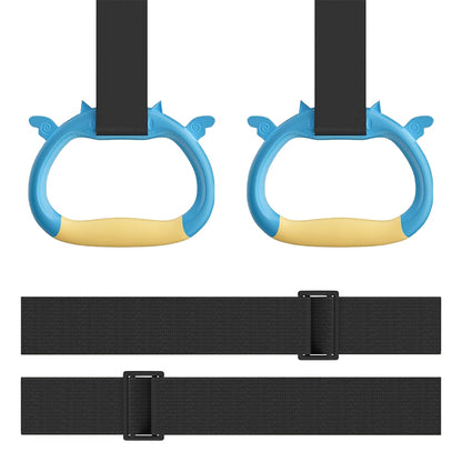 gymnastics rings for kids blue