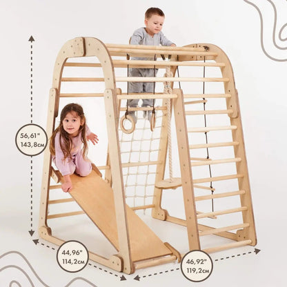 Indoor Playground for Children - 7in1 Playground + Swings Set + Slide Board + Art Set