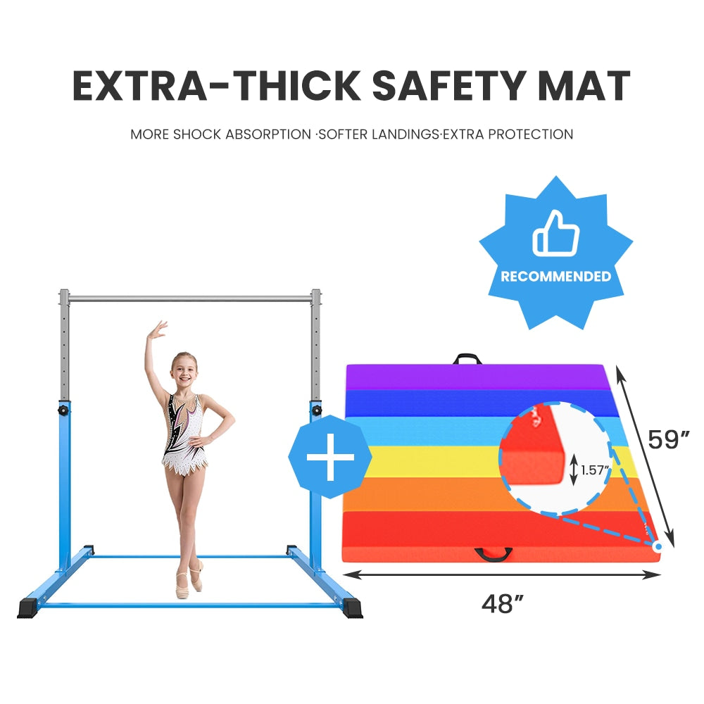 Pro Kids Gymnastics Bar Adjustable Height