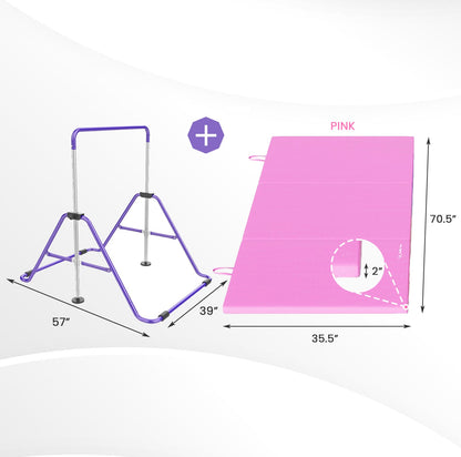 Foldable Gymnastic Bar for Kids