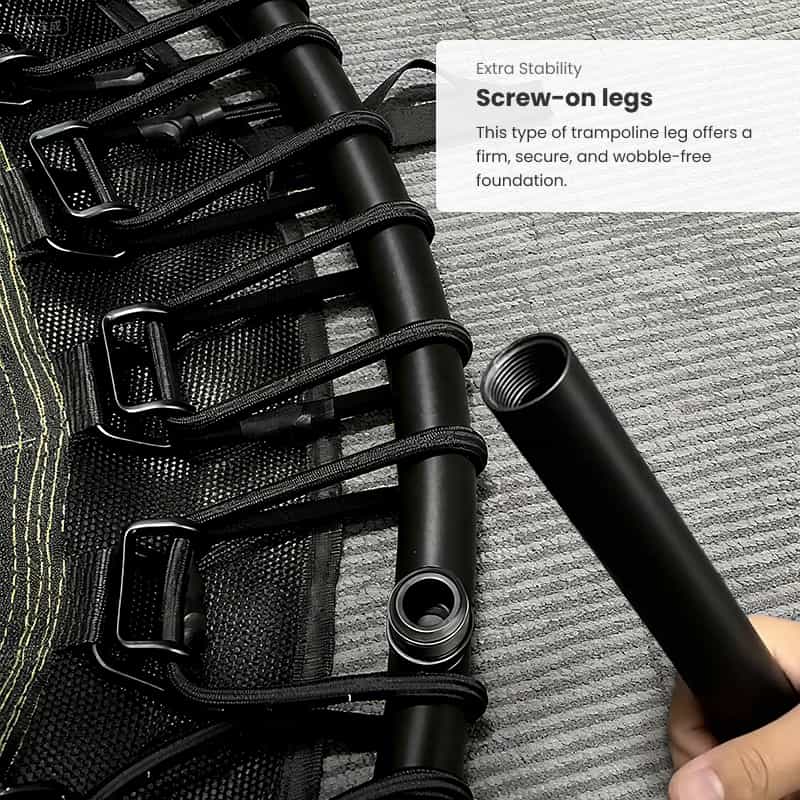 rebounder trampolines screw-on legs