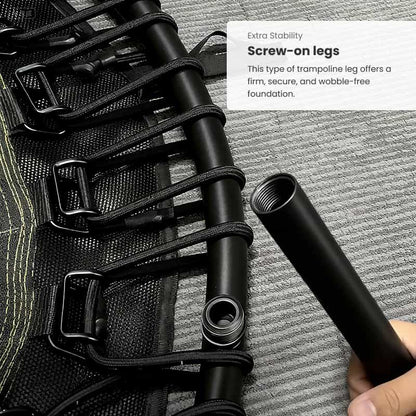 rebounder trampolines screw-on legs